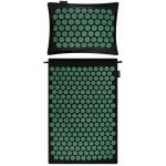 Spokey AKUMAT Akupresurní masážní podložka s polštářem 66 x 42 cm zelená – Zboží Dáma
