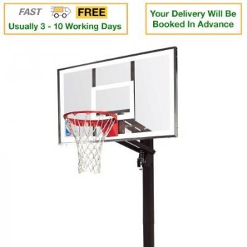 Spalding NBA Gold In Ground Basketball Hoop