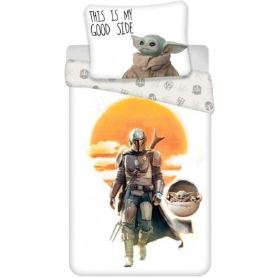 Jerry Fabrics Povlečení Star Wars Mandalorian 2 Bavlna 140x200 70x90 – Zboží Mobilmania