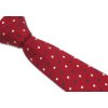 Kravata Pánská kravata s barevnými puntíky červená