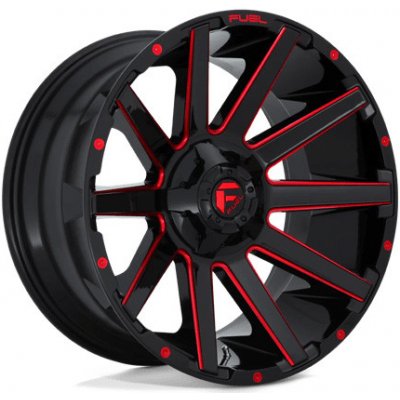 Fuel D643 CONTRA 10x22 6x139,7 ET19 gloss black red tinted clear – Zboží Mobilmania