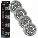 Sestava čirých PU koleček 70x24 + ložiska ABEC7 NILS Extreme – Zboží Dáma