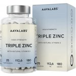 Aavalabs Triple Zinc Komplex zinku a vitaminu C 180 kapslí – Hledejceny.cz
