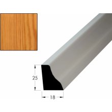 Lišta podlahová borovice 25x18mm, délka 240cm