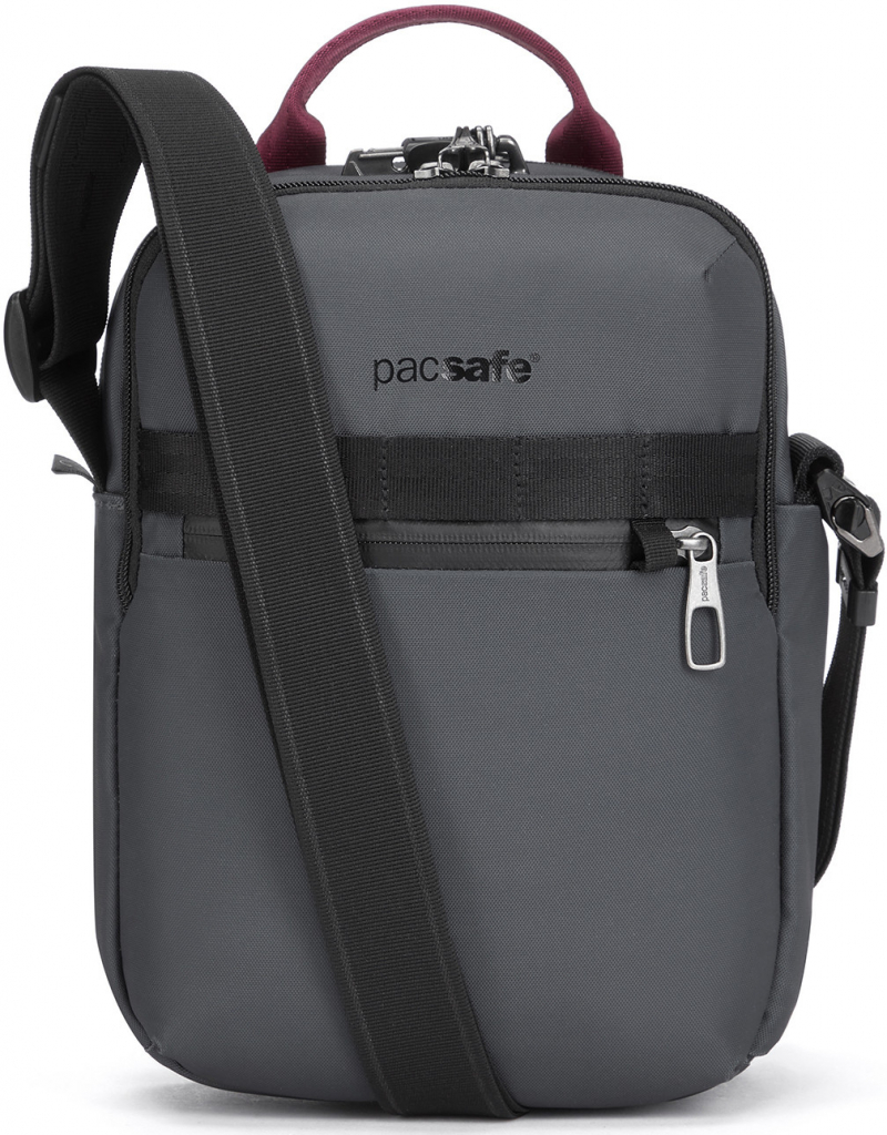 Pacsafe taška METROSAFE X VERTICAL CROSSBODY slate