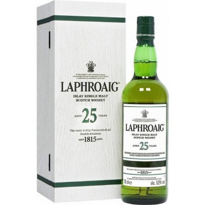Laphroaig 25 Y.O. Cask Strength & Release 2018 52% 0,7 l (kazeta) – Hledejceny.cz