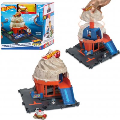 Hot Wheels City Centrum Města Downtown Ice Cream Swirl – Zboží Dáma