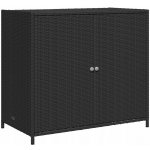 zahrada-XL Zahradní úložná skříň černá 83 x 45 x 76 cm polyratan – Zboží Dáma zahrada-XL Zahradní úložná skříň černá 83 x 45 x 76 cm polyratan – Zboží Dáma