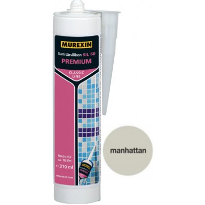 Murexin SIL 60 sanitární silikon 310 g manhattan – Zboží Mobilmania