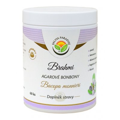 Salvia Paradise Brahmi monnieri agarové bonbony 60 ks – Hledejceny.cz
