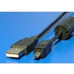 Avacom 11.92.8320 USB A-miniUSB, 8pin, Panasonic, Nikon UC-E6, Olympus CB-USB7, Minolta USB-2, USB-3, 1,8m, černý – Sleviste.cz