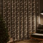 vidaXL LED světelný závěs 3x3 m 300 LED teplá bílá 8 funkcí – Hledejceny.cz