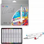 Officeline Colorino Artist Oboustranné skicovací fixy 12 barev R92470 – Zboží Mobilmania
