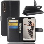 Pouzdro Wallet PU kožené Huawei P20 - černé – Zboží Mobilmania