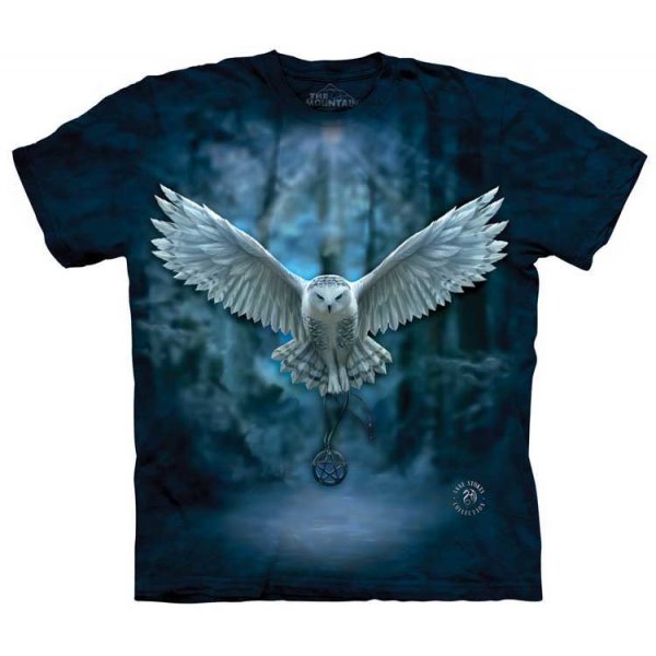 Pánské tričko Pánské batikované triko The Mountain Očekávejte Magii modré