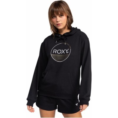 Roxy dámská mikina Surf Stoked Hoodie Terry Anthracite Černá – Zboží Dáma