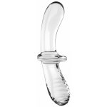 Satisfyer Double Crystal - skleněné oboustranné dildo – Zboží Dáma