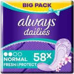 Always Dailies Fresh & Protect Flexistyle Normal Intimky 58 ks – Zboží Dáma