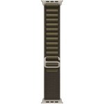 Apple Watch 49mm tmavě olivový Alpský tah - Small - provedení z přírodního titanu MK794ZM/A – Zboží Živě