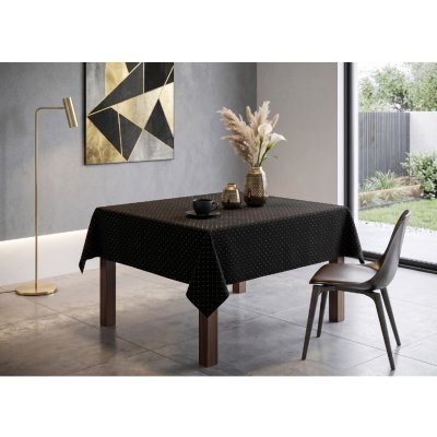 Mybesthome Ubrus Nigold černá 85x85 cm – Zboží Dáma