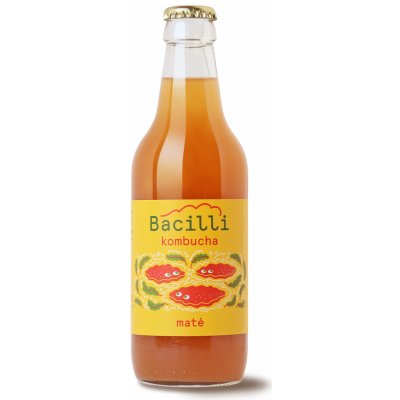 Bacilli fermentovaná limonáda kombucha Maté 330 ml