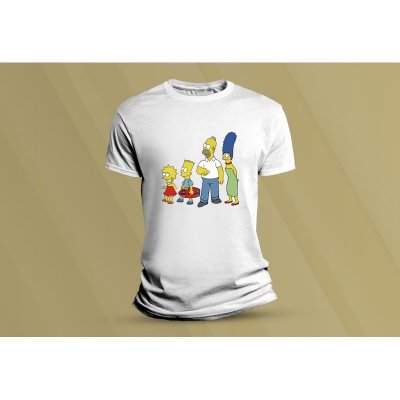 Sandratex dětské bavlněné tričko Simpsonovi 2. bílá