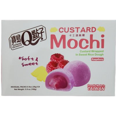 Q Brand Mochi Custard raspberry 168 g – Zboží Dáma