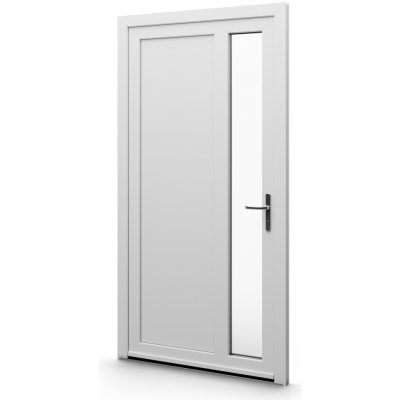 Aluplast jednokřídlové hlavní vchodové dveře antracit/bílá 11 Levé 85 x 200 cm – Hledejceny.cz