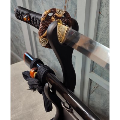 Munenori Wakizashi Dragon Eye San-mai gitae with hiraniku – Zboží Dáma
