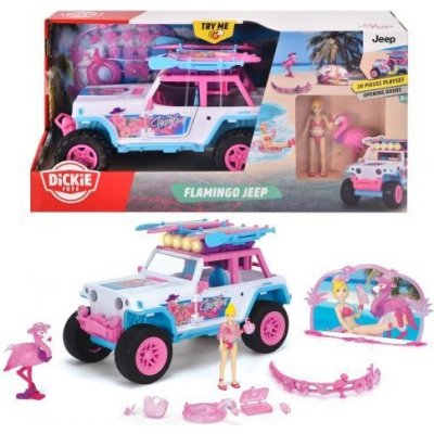 Dickie Auto Playlife 22cm Jeep Pink Drivez Flamingo