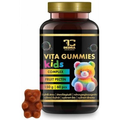 VITA GUMMIES KIDS Multivitaminoví želé medvídci pro děti jablečná příchuť žvýkačky 60 ks – Hledejceny.cz