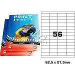 PRINT Etikety PRINT A4 100 ks 525 x 213 56 etiket bílé 444779 – Zboží Dáma