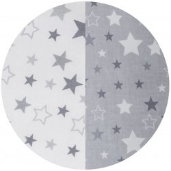 Tomi povlečení Hvězdy bílé/šedé 135 x 100 cm