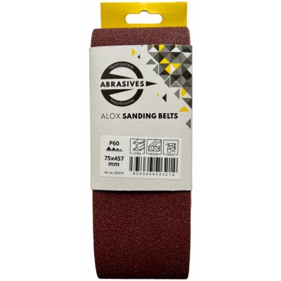 PROFESSIONAL ABRASIVES Pás do ručních brusek 75x457mm zr. 36 (3ks)