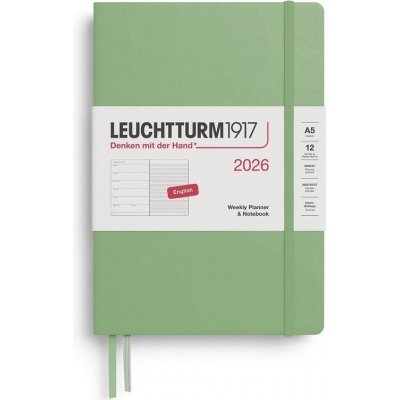 Weekly Planner & Notebook 2026 Medium A5 Sage – Zbozi.Blesk.cz