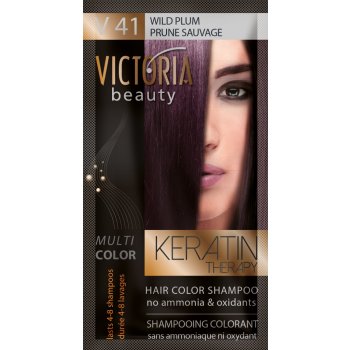 Victoria Beauty Keratin Therapy tónovací šampón na vlasy V 41 Wild plum 4-8 umytí