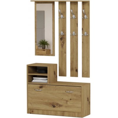 Framire Skříň do předsíně V1 se zrcadlem Artisan 90 cm – Hledejceny.cz