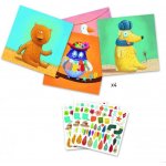 Djeco Samolepky Popletená zvířata – Zboží Mobilmania