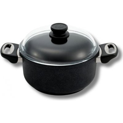 Titanový hrnec s poklicí 26 cm SKK s diamantovým povrchem – hluboký 12 cm new – Sleviste.cz