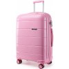 Cestovní kufr Kono Classic 7 Kufr spinner růžová 38 l