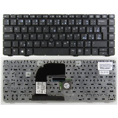 česká klávesnice HP Elitebook 8460P 8460W 8470P 8470W černá UK/CZ/SK trackpoint - no frame – Sleviste.cz