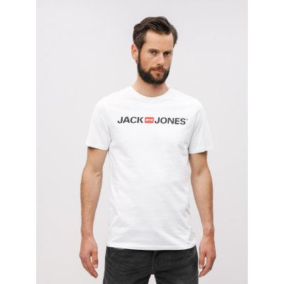 Jack & Jones tričko s potiskem Bílé – Zboží Mobilmania