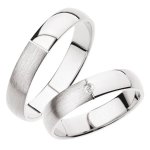 Snubní prsteny bílé zlato SP-244B – Zboží Dáma Snubní prsteny bílé zlato SP-244B – Zboží Dáma