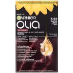 Garnier Olia Red Lacquers olejová permanentní barva na vlasy s vysokým leskem 5.52 Velvety Merlot 60 g – Zboží Dáma