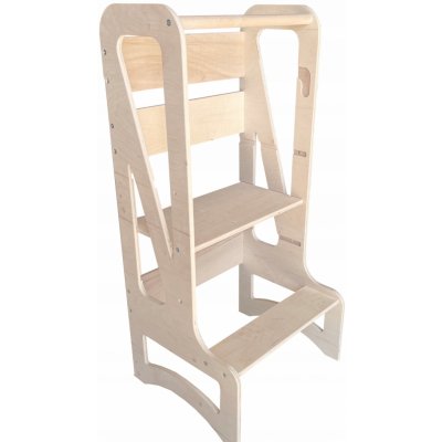 Elis Design Rostoucí Učicí věž 3v1 Bublina Max 75 cm přírodní natur – Zboží Dáma