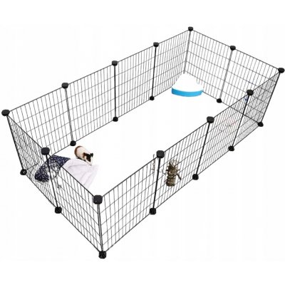 shumee C&C Zagmie modulární playpen pro štěňata a malé psy 145 x 75 cm 4 x 2 3 x 3 – Sleviste.cz
