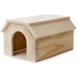 JK Animals dřevěný domek z masivu pro králíky 31 x 21,5 x 16 cm – Sleviste.cz