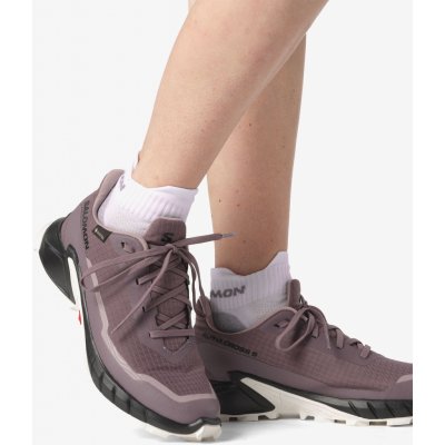 Salomon Alphacross 5 GTX W L47311000 moonscape/black/white – Zboží Dáma