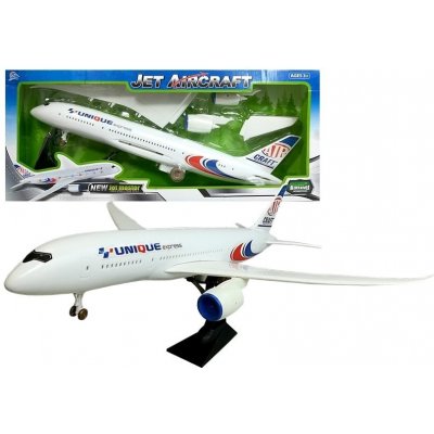 LEAN Toys Model Big Plane Složený na kolečkách 1:52 – Zbozi.Blesk.cz