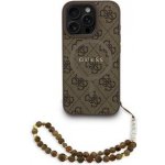 Guess PU Leather 4G Colored Ring Strap MagSafe pro iPhone 16 Pro Brown – Zboží Mobilmania